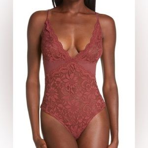 FREE PEOPLE ❤️‍🔥 PUMPKIN SPICE COLOR BODYSUIT NWT
